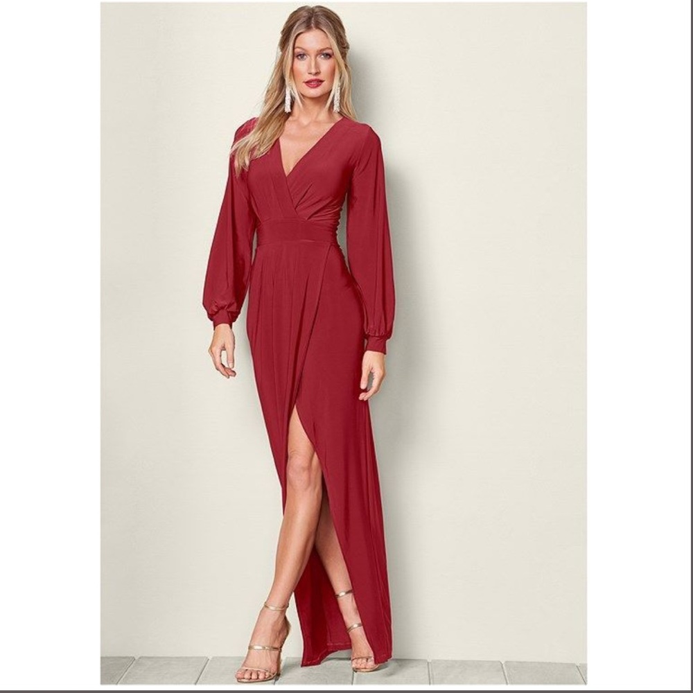 VENUS long sleeve maxi dress